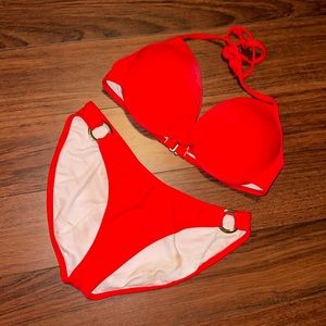 Red Pageant Competition Swimsuit